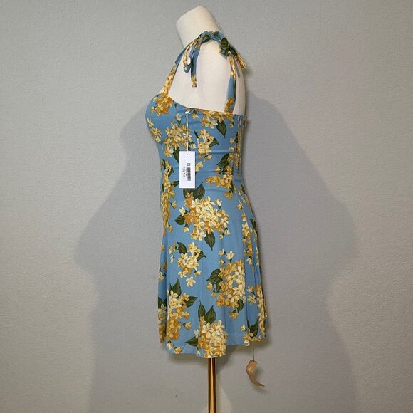 NWT Reformation Niara Floral Minidress, Size 10 - Picture 3 of 8